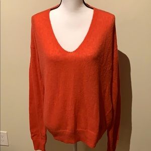 Free People oversized Alpaca VNeck sweater